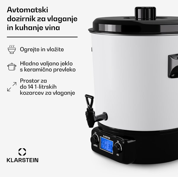 Klarstein Biggie Digital aparat za konzerviranje 27l 1800 W nerjaveče jeklo