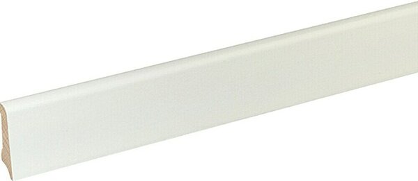 Zaključna letev (240 cm x 11,4 mm x 40 mm, Lakirana površina, Bele barve)