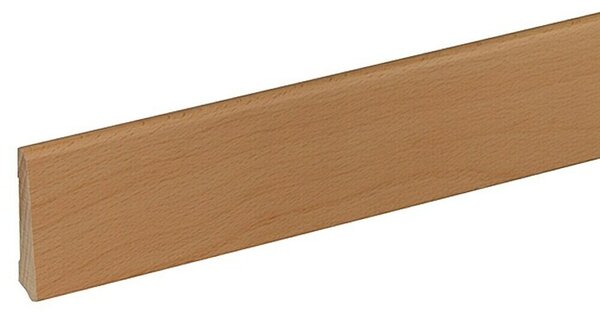 Zaključna letev (240 cm x 12 mm x 60 mm, Bukev parjena, Lakiran, Rjave barve)