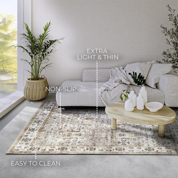 Bež preproga 160x230 cm Saveh Cream Gold – Elle Decoration