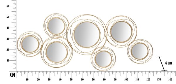 Stenska dekoracija Gold Round
