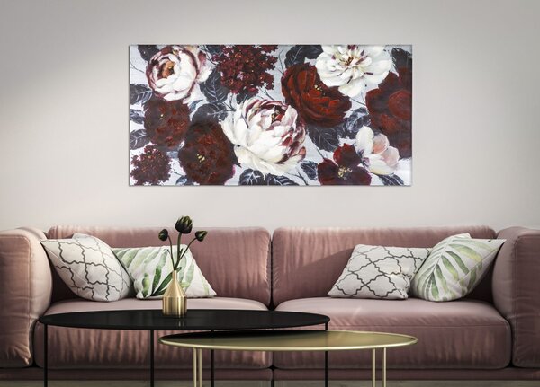 Slika White/Red Flower Darkback