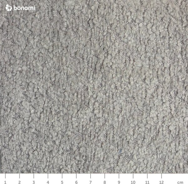 Siva raztegljiva sedežna garnitura iz tkanine bouclé 215 cm Patti – Bonami Selection