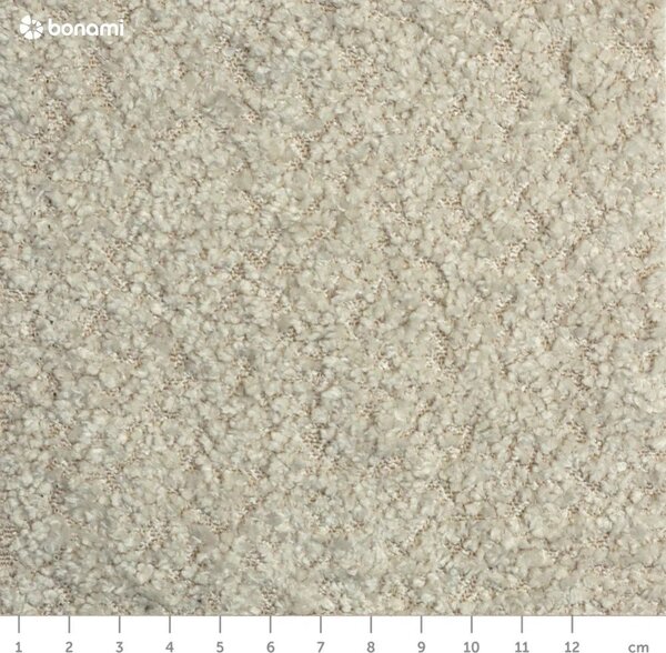 Bež raztegljiva sedežna garnitura iz tkanine bouclé 215 cm Patti – Bonami Selection