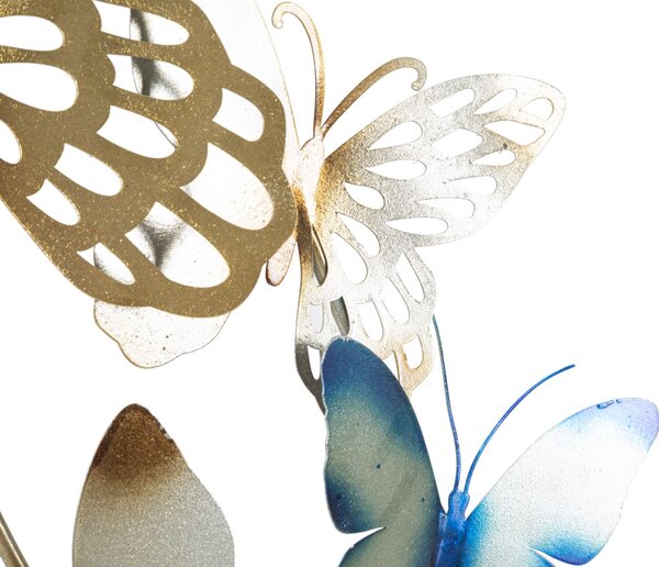 Stenska dekoracija Butterflies Oro/Celeste C