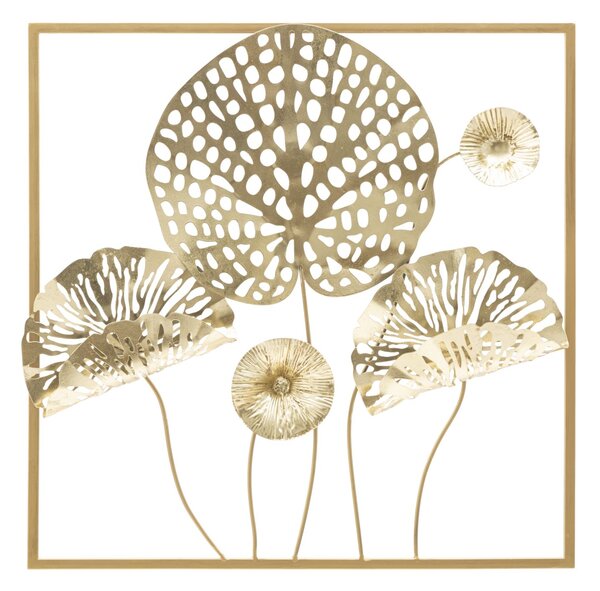 Stenska dekoracija Gold Flowers