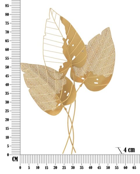 Stenska dekoracija Autumn Leaf Gold