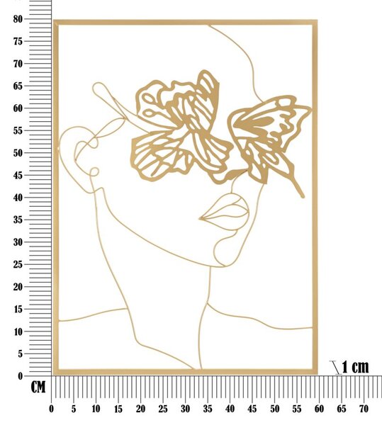 Stenska dekoracija Gold Face
