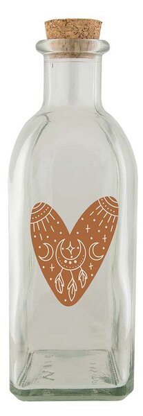 Bohemia Gifts Steklena steklenica Srce, 500 ml