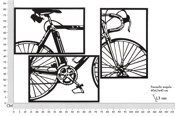 Stenska dekoracija Bike Set
