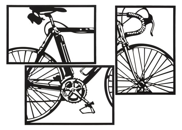 Stenska dekoracija Bike Set