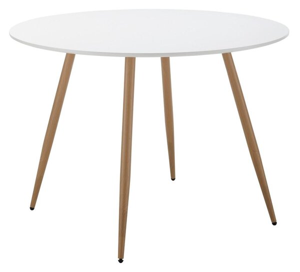 Bessagi Home Jedilna Miza John, Bela, Ø 110 Cm