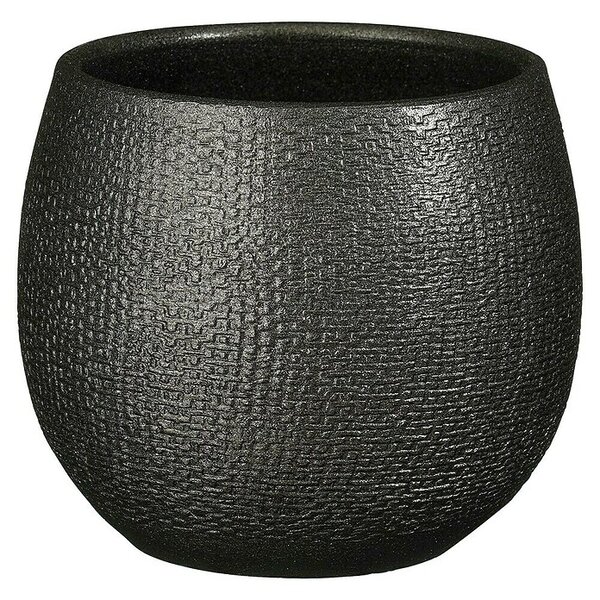 Mica Decorations Okrogli lonec Porto (Zunanje dimenzije (Ø x V): 14 x 14 cm, Antracit, Poliester)