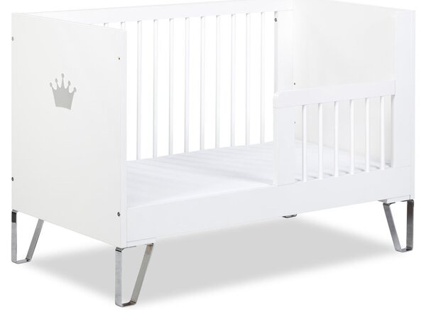 Bela ograja za posteljico TULCO 60 x 120 cm