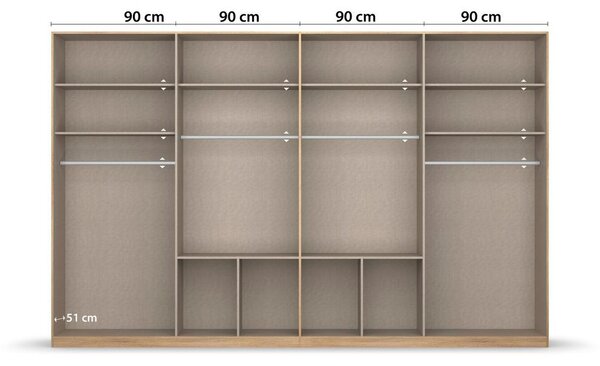 Rauch Möbel Drehtürenschrank Bingen Barva Hrasta