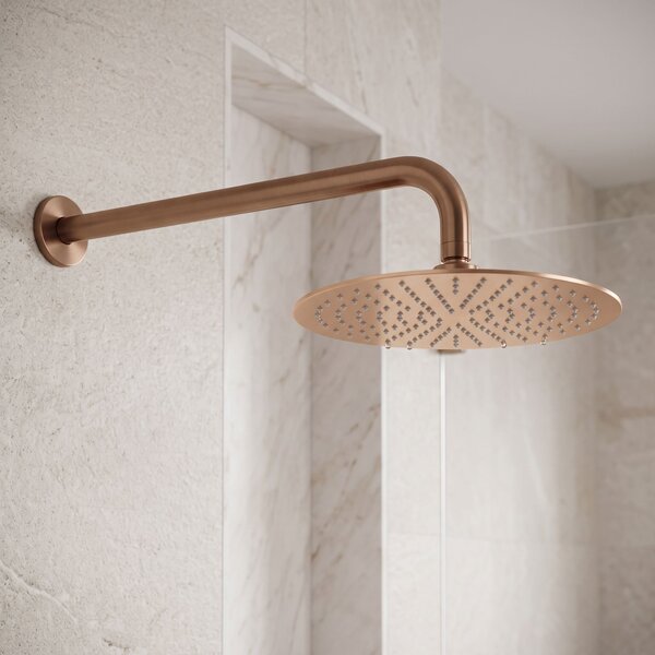 Držalo za tuš glavo okroglo REA JS-9021 40cm Brush copper