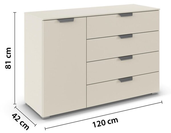 KOMODA, barve šampanjca