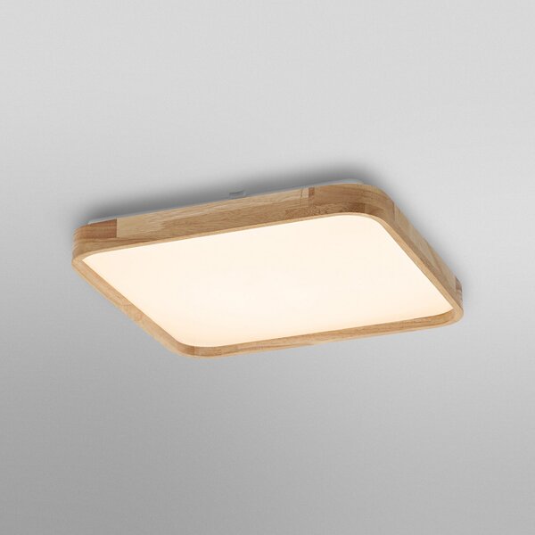 OSRAM LED-stropna svetilka ORBIS ALICIA, 29 x cm, lesena, clickdim, zatemnjen, Les, Dnevna soba / jedilnica, Kovina, Sodobni