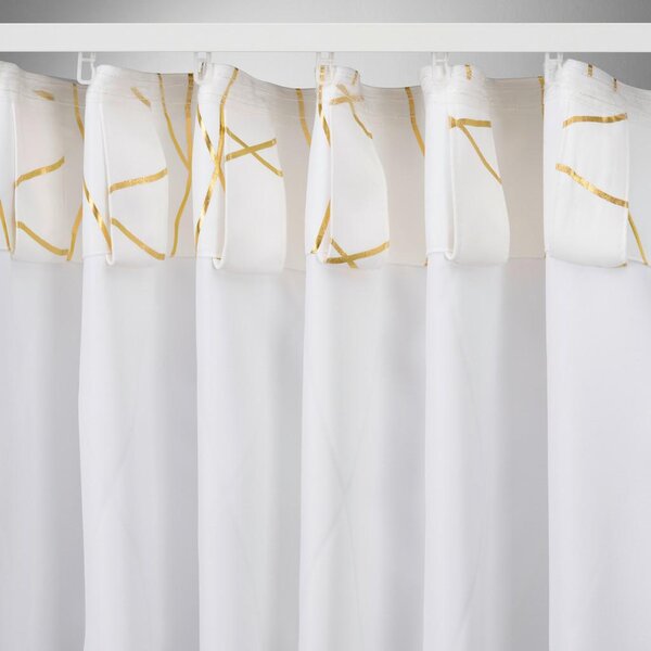 Modern Living Zatemnitvena Zavesa Glamour, Bela, Zlata, Ca. 140/245 Cm
