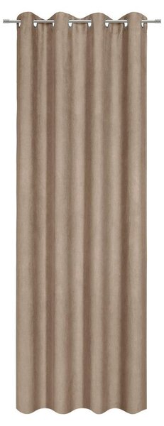 Modern Living Končana Zavesa Velours, Svetlo Rjava, Ca. 140/245 Cm