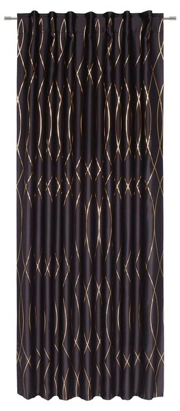 Modern Living Zatemnitvena Zavesa Glamour, Črna, Bakrena, Ca. 140/245 Cm
