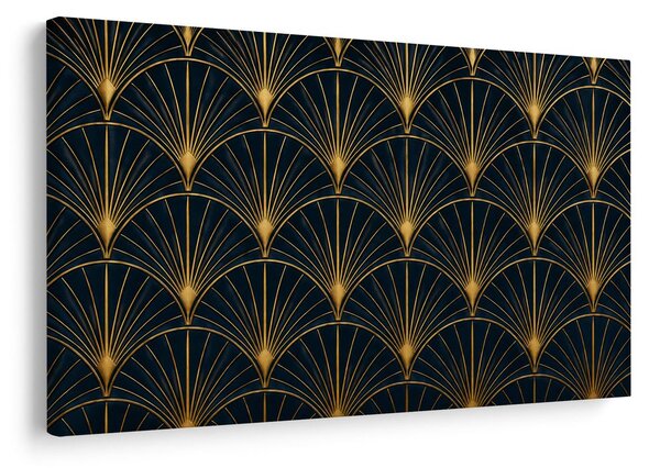 Slika zlat art deco vzorec