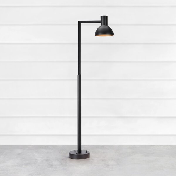 Markslöjd LED-svetilka Nubi, črna, IP44, z možnostjo zatemnitve, višina 115 cm, zatemnjen, Črna, Nerjaveče jeklo, Skandinavski