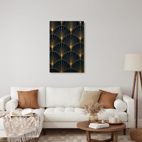 Slika elegantna geometrija v zlati