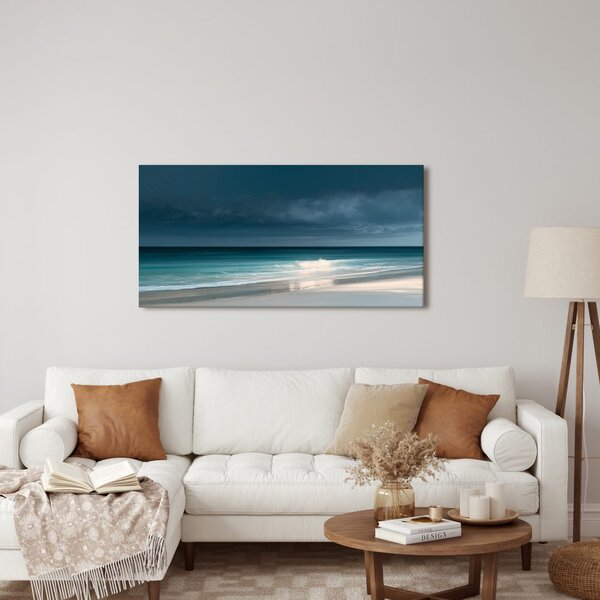 Slika temno nebo nad plažo