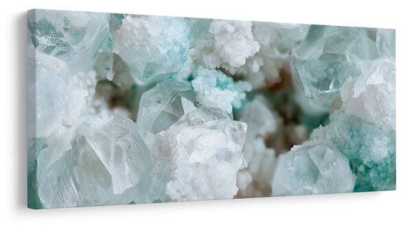 Slika nežne bele mineralne strukture