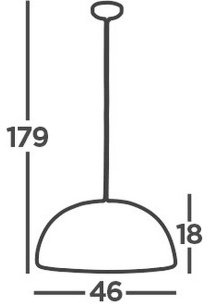 VISEČA SVETILKA Honeycomb 46/179 cm E27