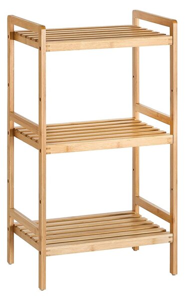 Stojalo za shranjevanje iz bambusa s 3 policami 45 x 80 x 31,5 cm | SONGMICS