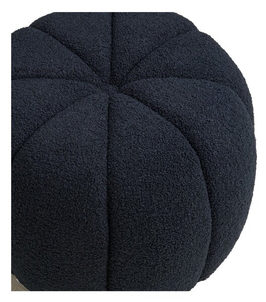 Temno moder tabure iz tkanine bouclé Paisley – House Nordic