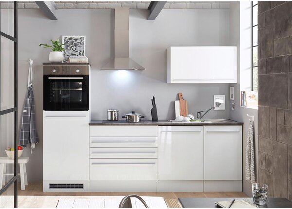 Modern Living Kuhinjski Blok Brez Aparatov Jazz, Bela, Visok Sijaj