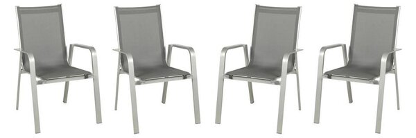Acamp Set Vrtnih Stolov Urban, 4 Kos, Siva