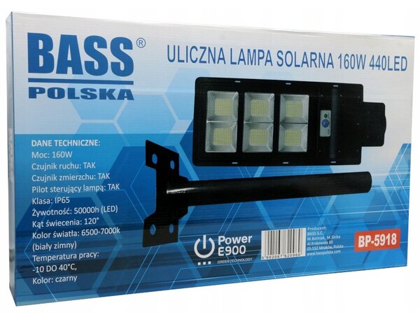 Komplet solarne cestne LED svetilke 160W AKCIJA - BASS POLSKA