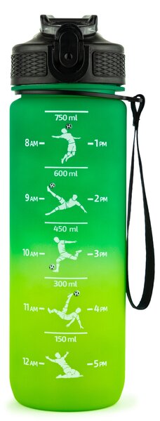 Športna steklenica za vodo 750 ml z nogometnim motivom - Rojstni dan