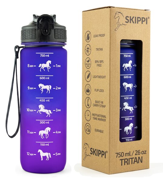 Športna steklenica za vodo 750 ml z motivom konja - Rojstni dan
