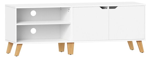 TV omarica z 2 vrati, 40 x 140 x 50 cm, bela | VASAGLE