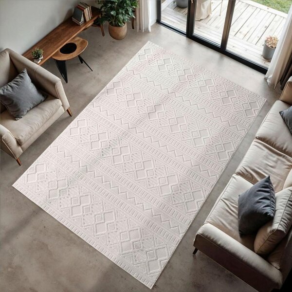 Mömax Ravno Tkana Preproga Doha, Krem, 240x340cm
