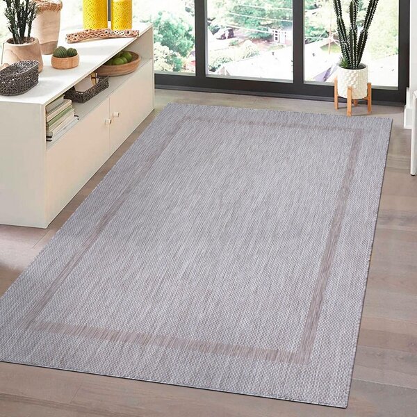 Novel Ravno Tkana Preproga Relax, Srebrna, 60x100cm