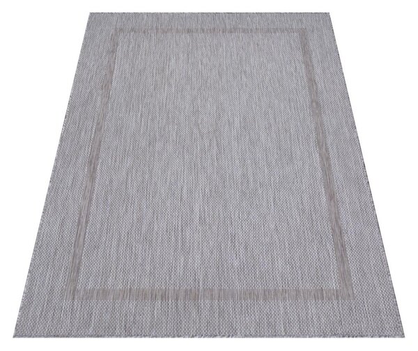 Novel Ravno Tkana Preproga Relax, Srebrna, 60x100cm