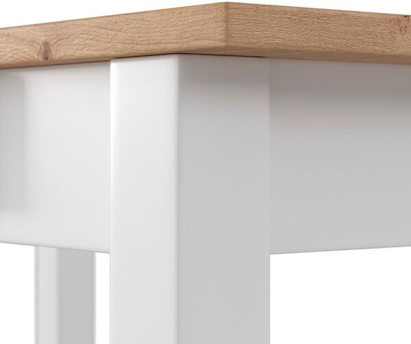 Bessagi Home Jedilna Miza Camden, Bela, Barve Bora, 160x90