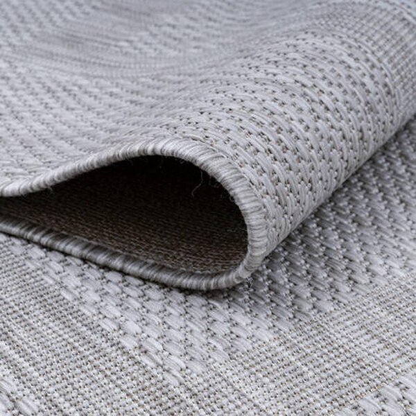 Novel Ravno Tkana Preproga Relax, Srebrna, 120cm