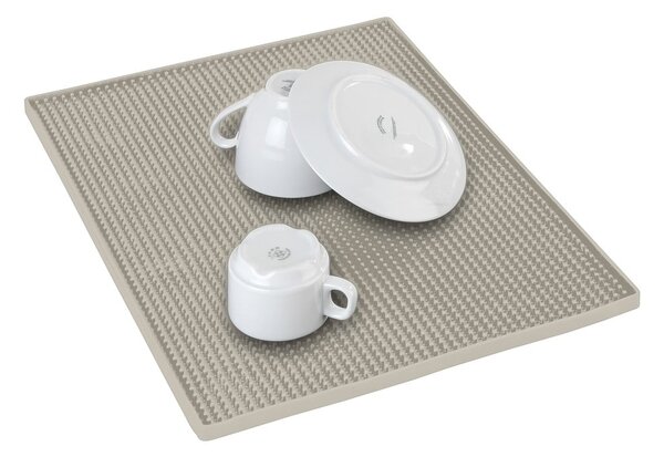 Bež gumijasta odcejalna podloga 40x30 cm Maxi – Wenko
