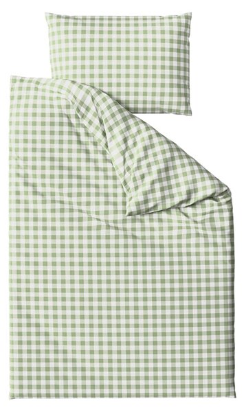 Krep posteljnina za posteljico Renforcé GRENTIS zelena Dimenzije posteljnine: 45 x 65 cm | 90 x 140 cm