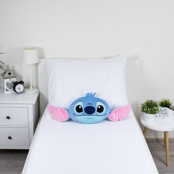 Otroška blazina iz flisa 41x32 cm Lilo and Stitch "Blue" – Jerry Fabrics