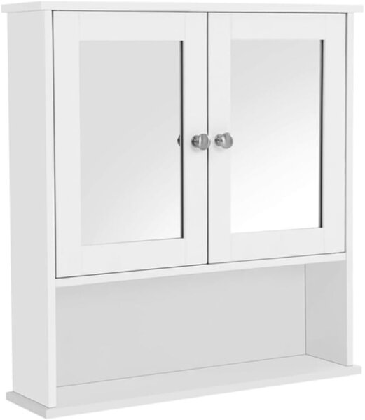 Kopalniška omarica LEHAC 56x13x58 cm bela