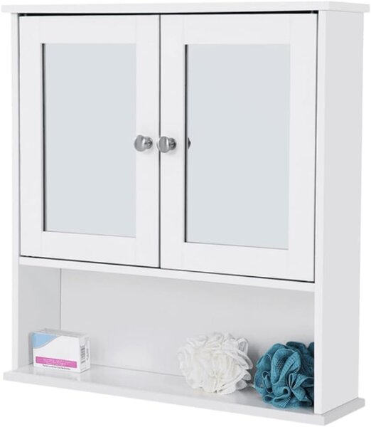 Kopalniška omarica LEHAC 56x13x58 cm bela