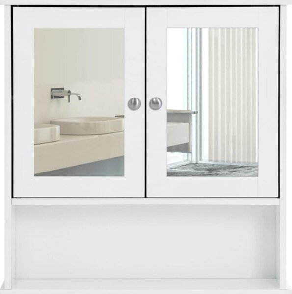 Kopalniška omarica LEHAC 56x13x58 cm bela